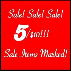 🔴5/$10🔴 Sale!  Sale Items Marked!